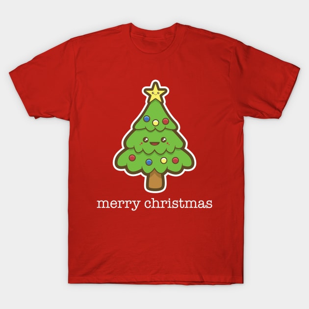 Kawaii Christmas Tree T-Shirt by HolidayShirts